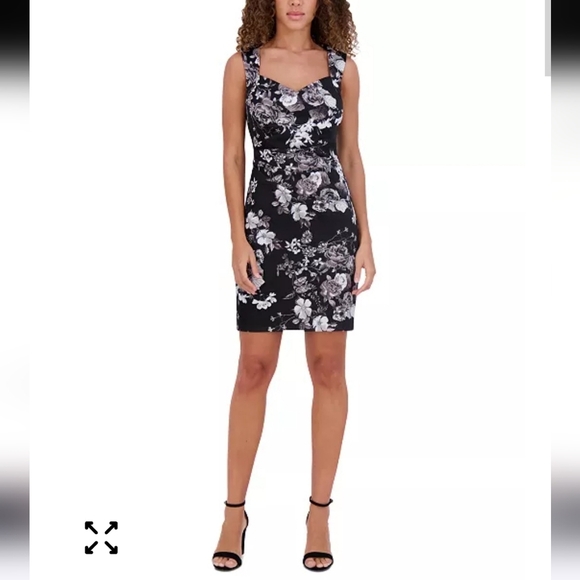 For Sienna Dresses & Skirts - $116 Siena Women Printed Sleeveless Scuba Bodycon Dress Sz 16 Cocktail Party NWT